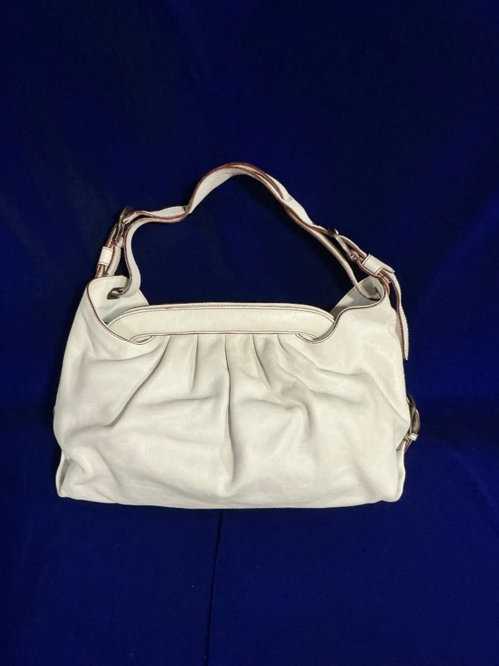 Fendi Borsa Doctor Hobo Bag white leather